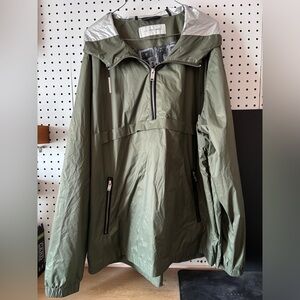 The Very Warm Half Zip Olive Windbreaker Size XXL